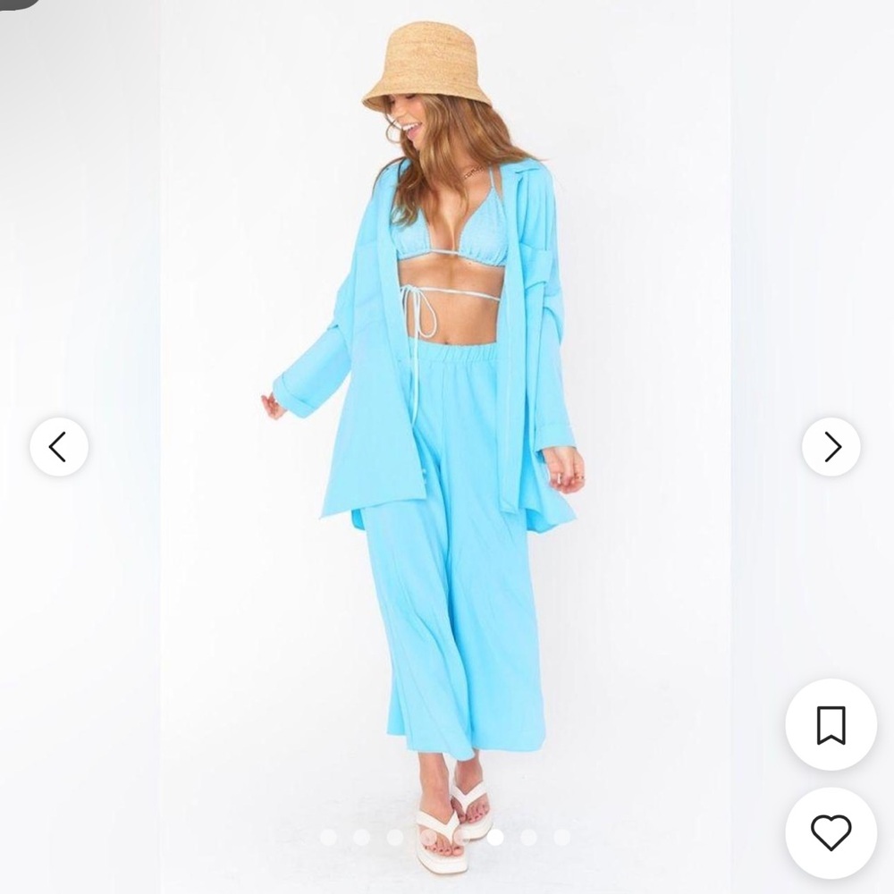 Show Me Your MuMu Light Blue Pants & Jumpsuit Set